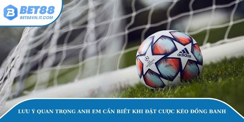 Lưu ý quan trọng anh em cần biết khi đặt cược kèo đồng banh