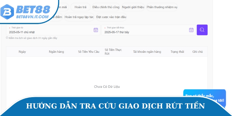 Hướng dẫn cách xem lịch sử rút tiền siêu nhanh